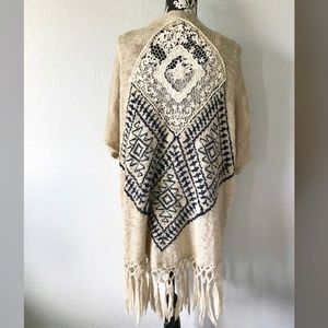 Blu-Pepper knit cardigan